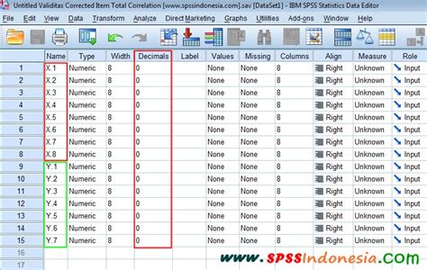 corrected item-total correlation|item analysis spss.
